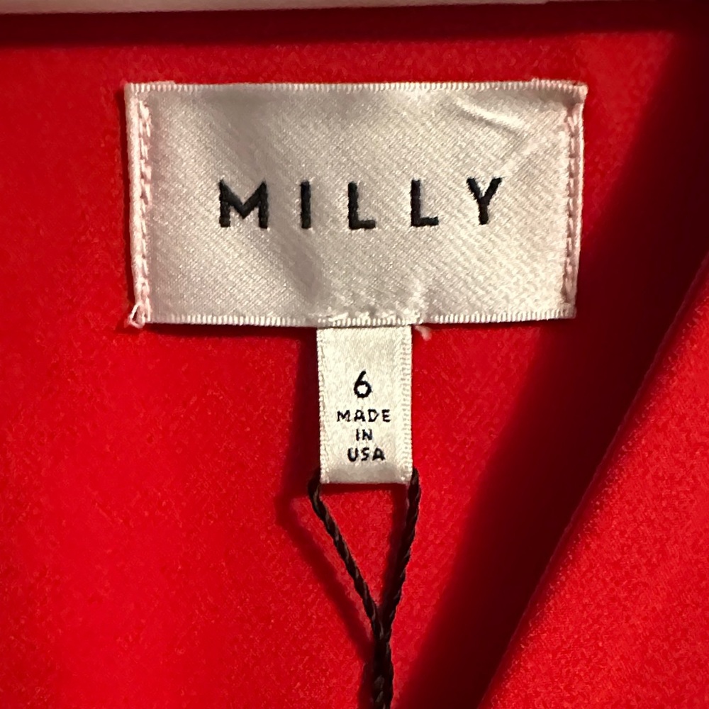 Milly Vibrant Red Garment-Will need to be pressed